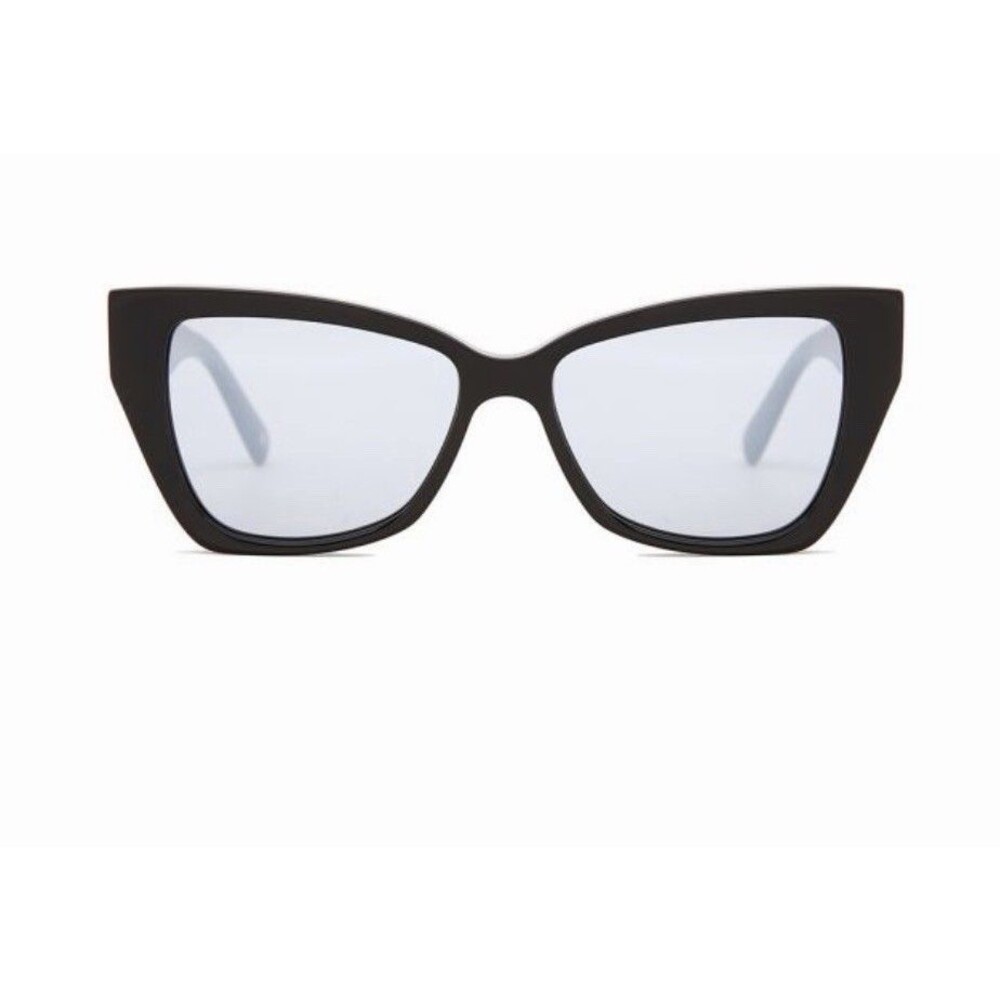 Carolina Lemke Sunglasses Boxy Black Shiny Plus Free Luxury PremiumCase CL905603